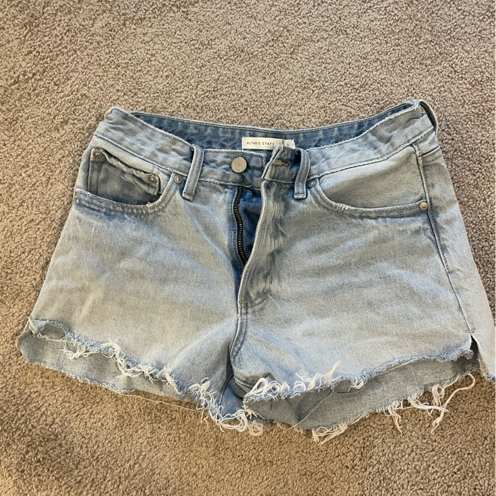 Altar'd State Light Blue Jean Shorts